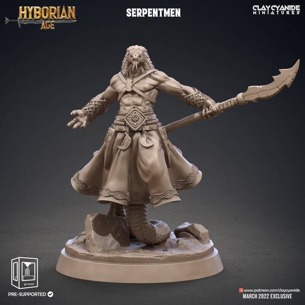 Hyborean Age - Serpentman 2 +110% - by Clay Cyanide