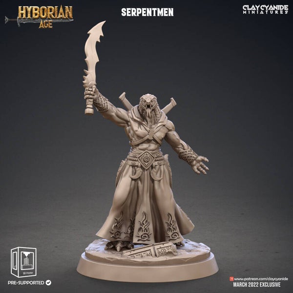 Hyborean Age - Serpentman 5 +110% - by Clay Cyanide