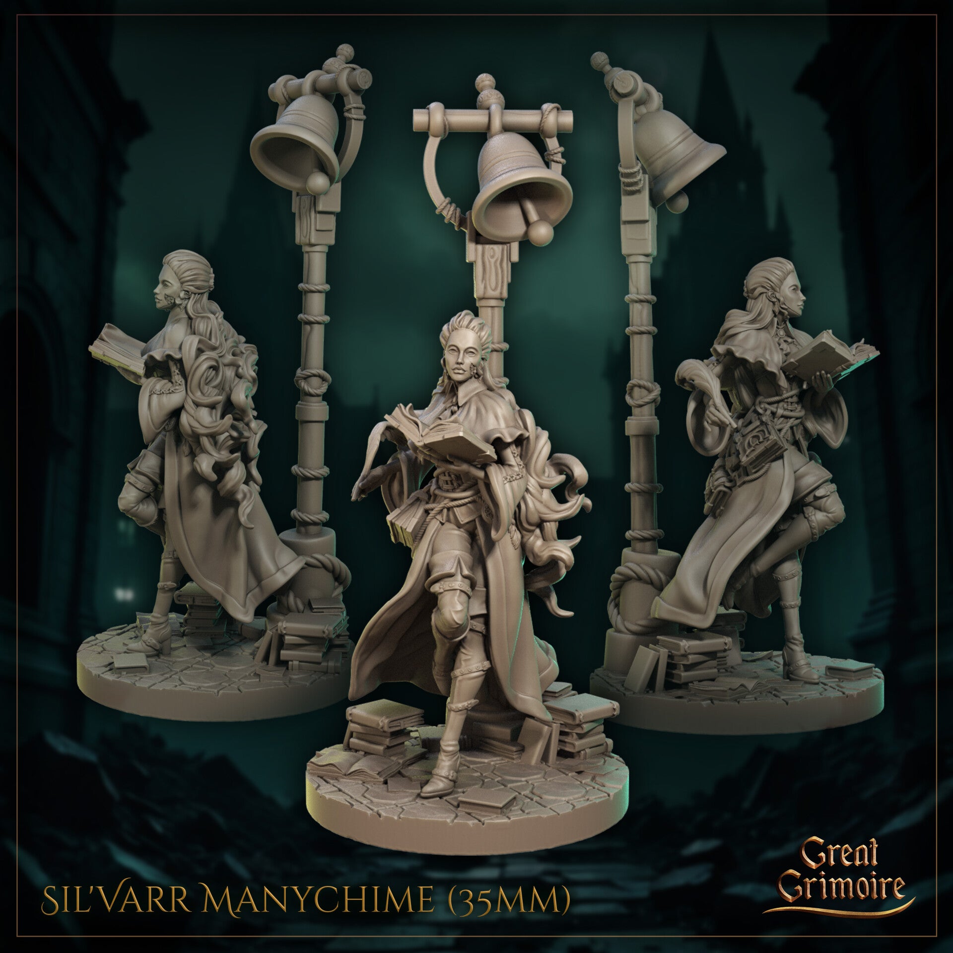 The City of Lost Souls - Sil Varr Manychime - 32mm - by Great Grimoire