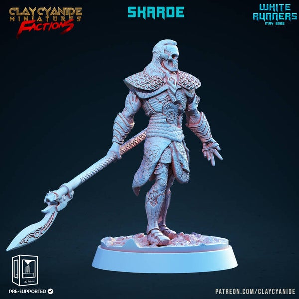 White Runners - Skarde - 32mm - by Clay Cyanide