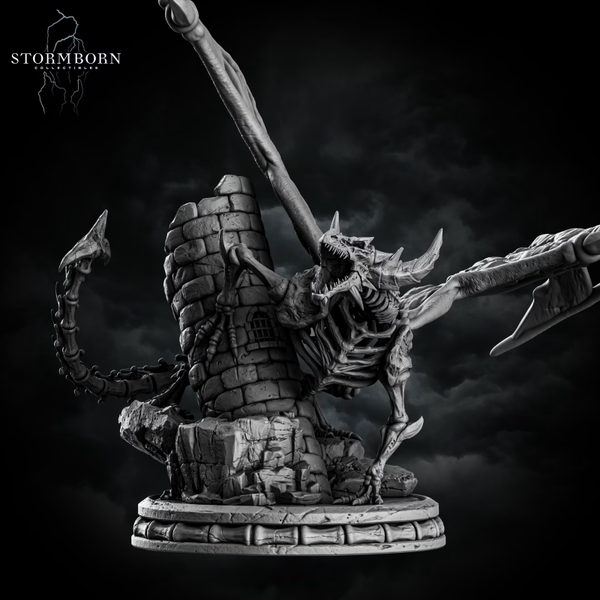 Skeletal Dragon - Scale 32mm - by Stormborn Collectibles