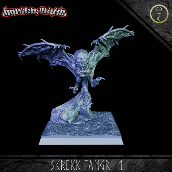 Skrekk Fangr 1 - 32mm Large - by Immortalizing Miniprints