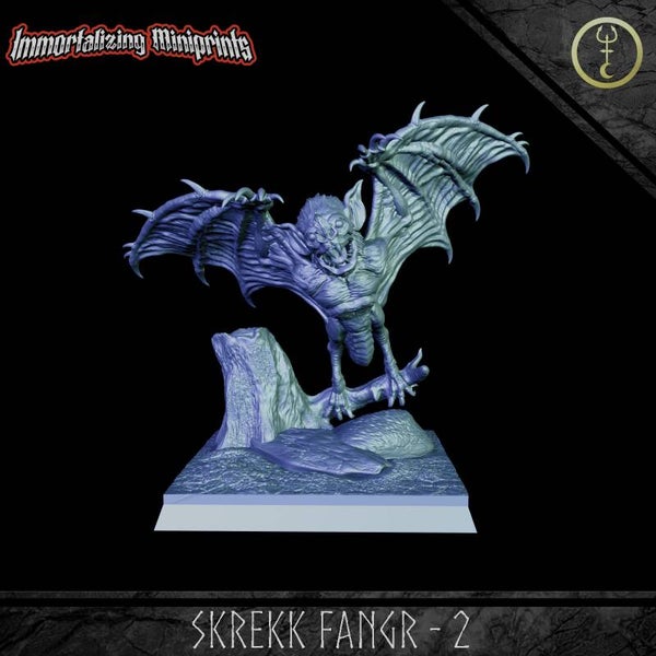 Skrekk Fangr 2 - 32mm Large - by Immortalizing Miniprints