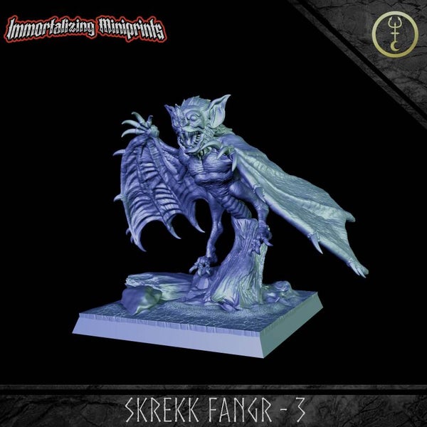 Skrekk Fangr 3 - 32mm Large - by Immortalizing Miniprints
