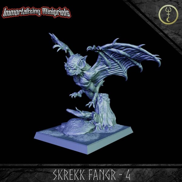 Skrekk Fangr 4 - 32mm Large - by Immortalizing Miniprints