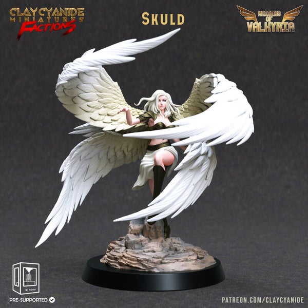 Maidens of Valkyria - Skuld - 32mm model - by Clay Cyanide