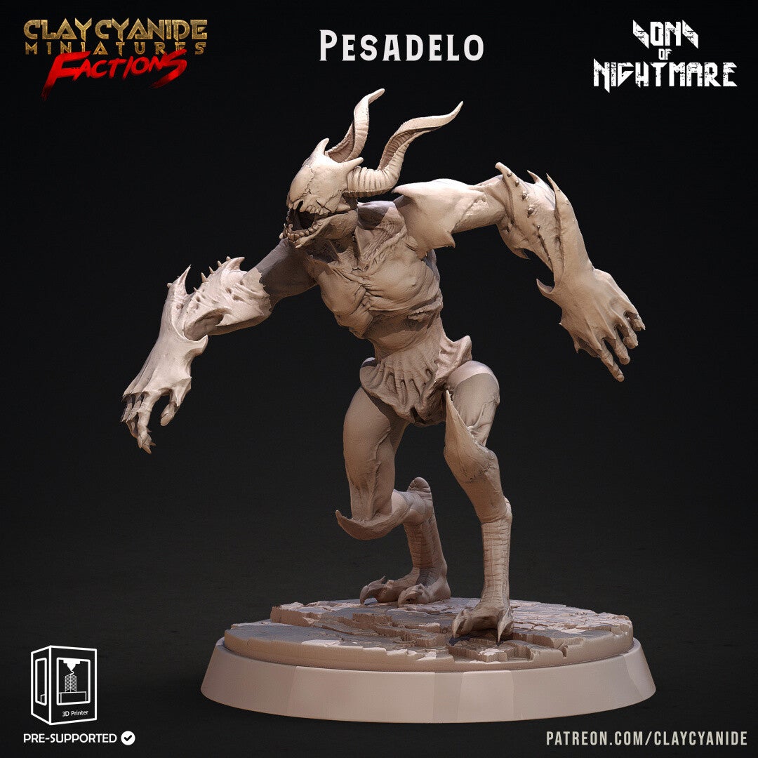 Sons of Nightmare - Pesadelo - 32mm model - by Clay Cyanide