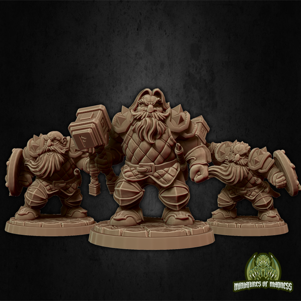 Hold My Dwarf - Soldier Set 1 - 32mm - by Miniatures of Madness