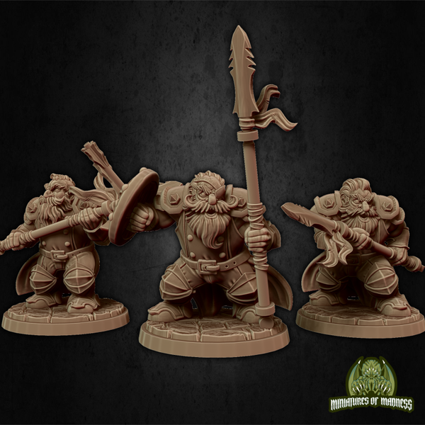 Hold My Dwarf - Soldier Set 2 - 32mm - by Miniatures of Madness
