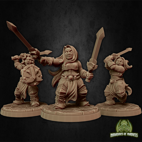 Hold My Dwarf - Soldier Set 4 - 32mm - by Miniatures of Madness