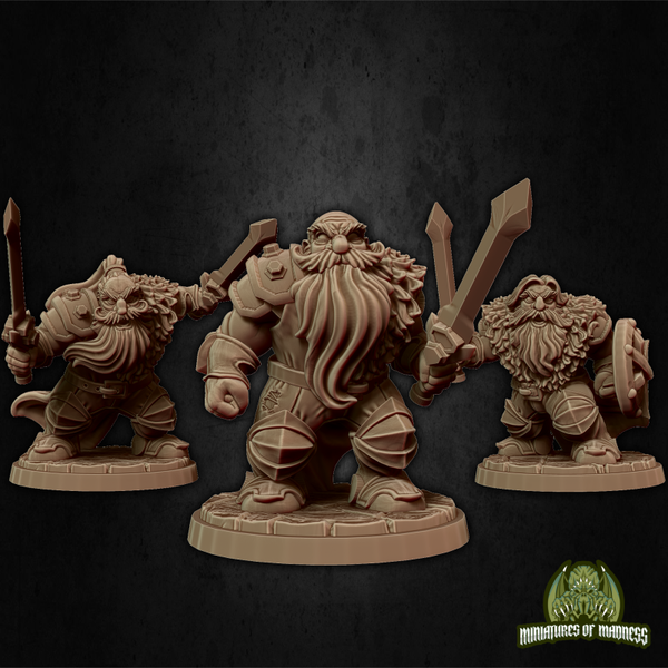 Hold My Dwarf - Soldier Set 5 - 32mm - by Miniatures of Madness