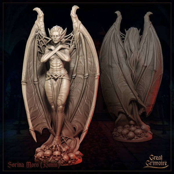 Shadows on the Blood Moon - Sorina Moro - 32mm - by Great Grimoire