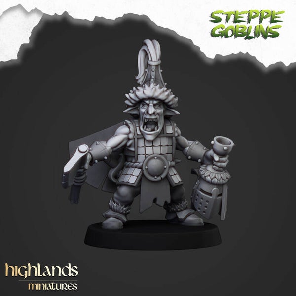 Steppe Goblins - Steppe Goblin Hero - By Highlands Miniatures