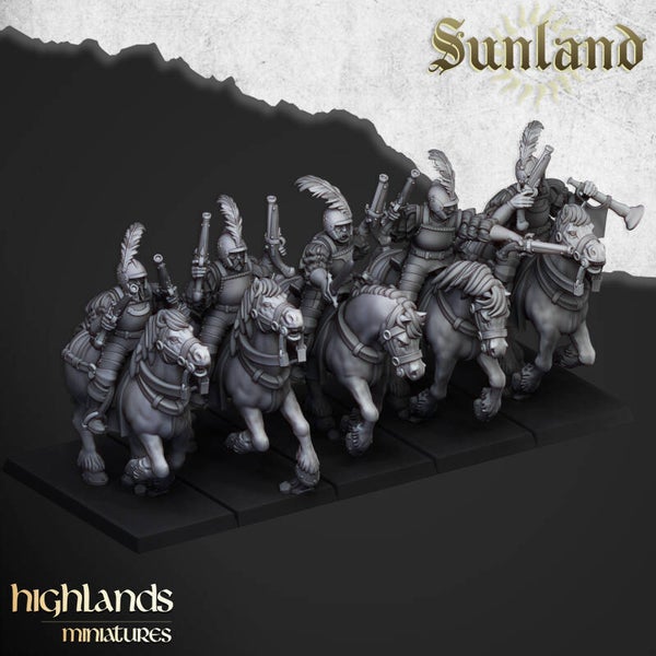 Sunland - Pistoliers 5x - By Highlands Miniatures