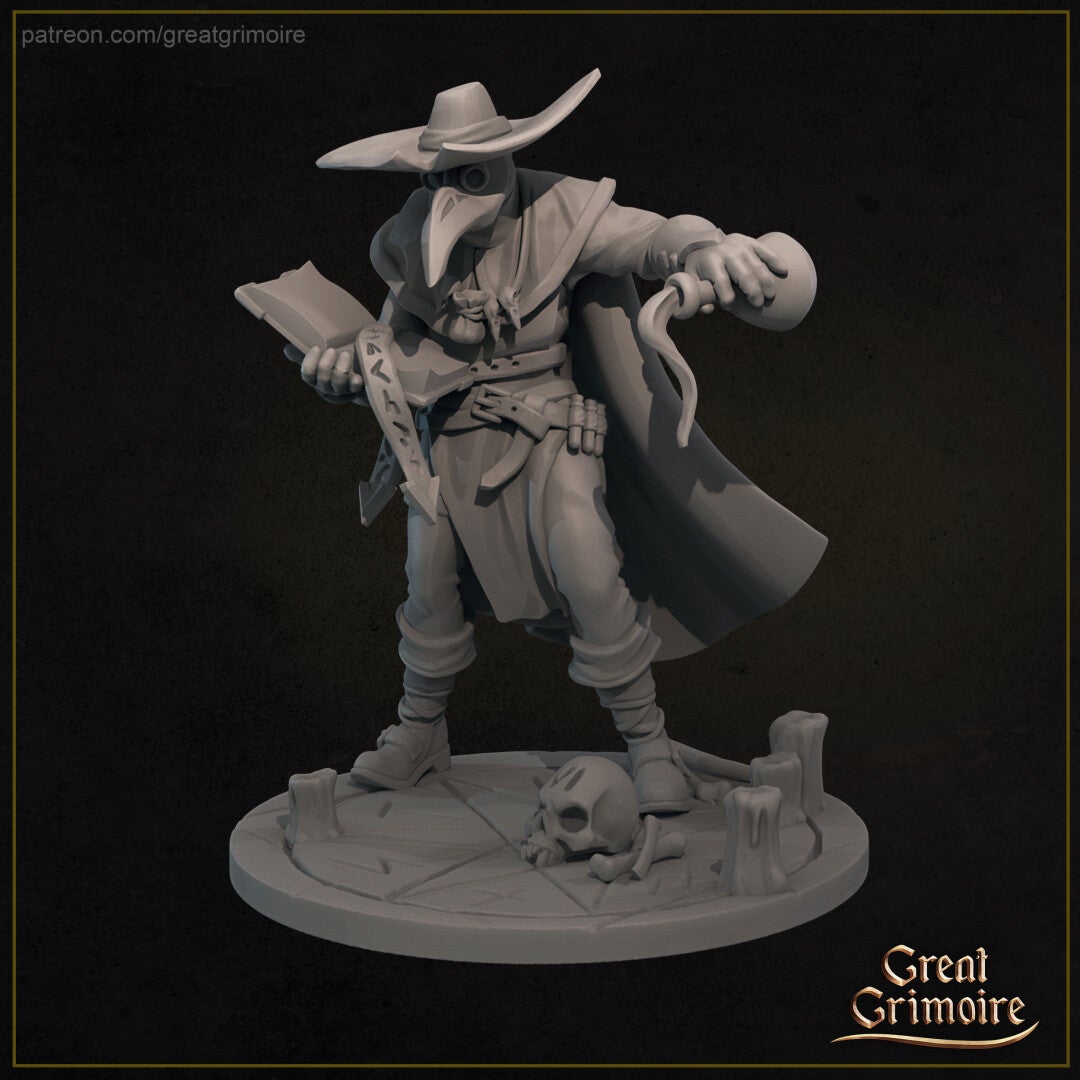 Dr Corvus with potion - 32mm - by Great Grimoire