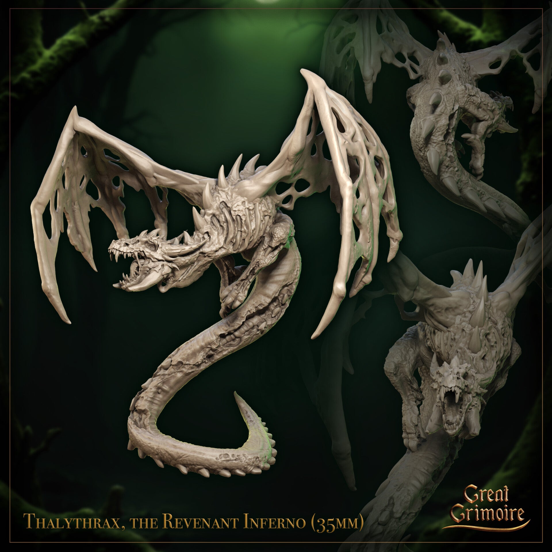 Harvest of the Undying - Thalythrax the Revenant Inferno - 32mm - by Great Grimoire