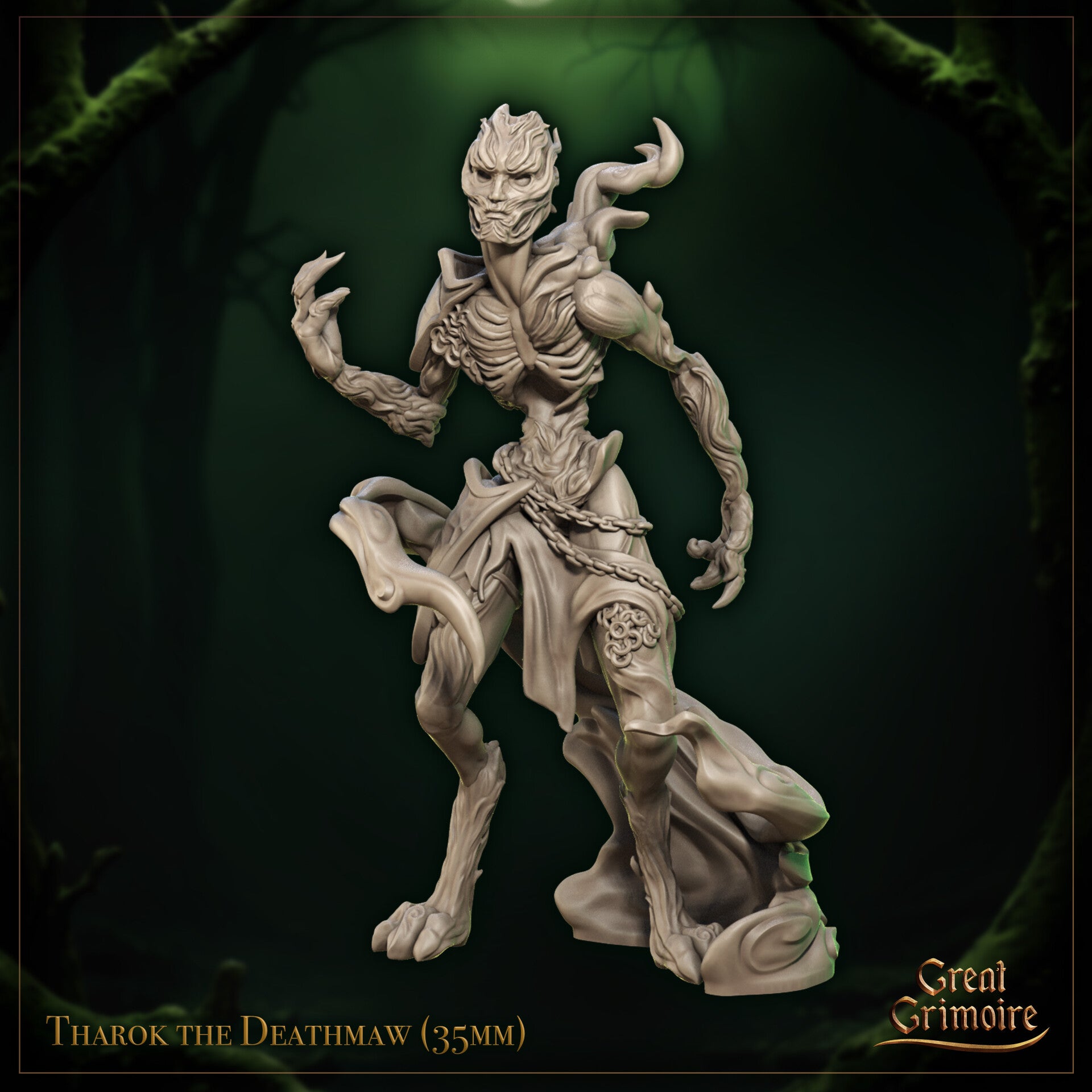 Harvest of the Undying - Tharok the Deathmaw - 32mm - by Great Grimoire