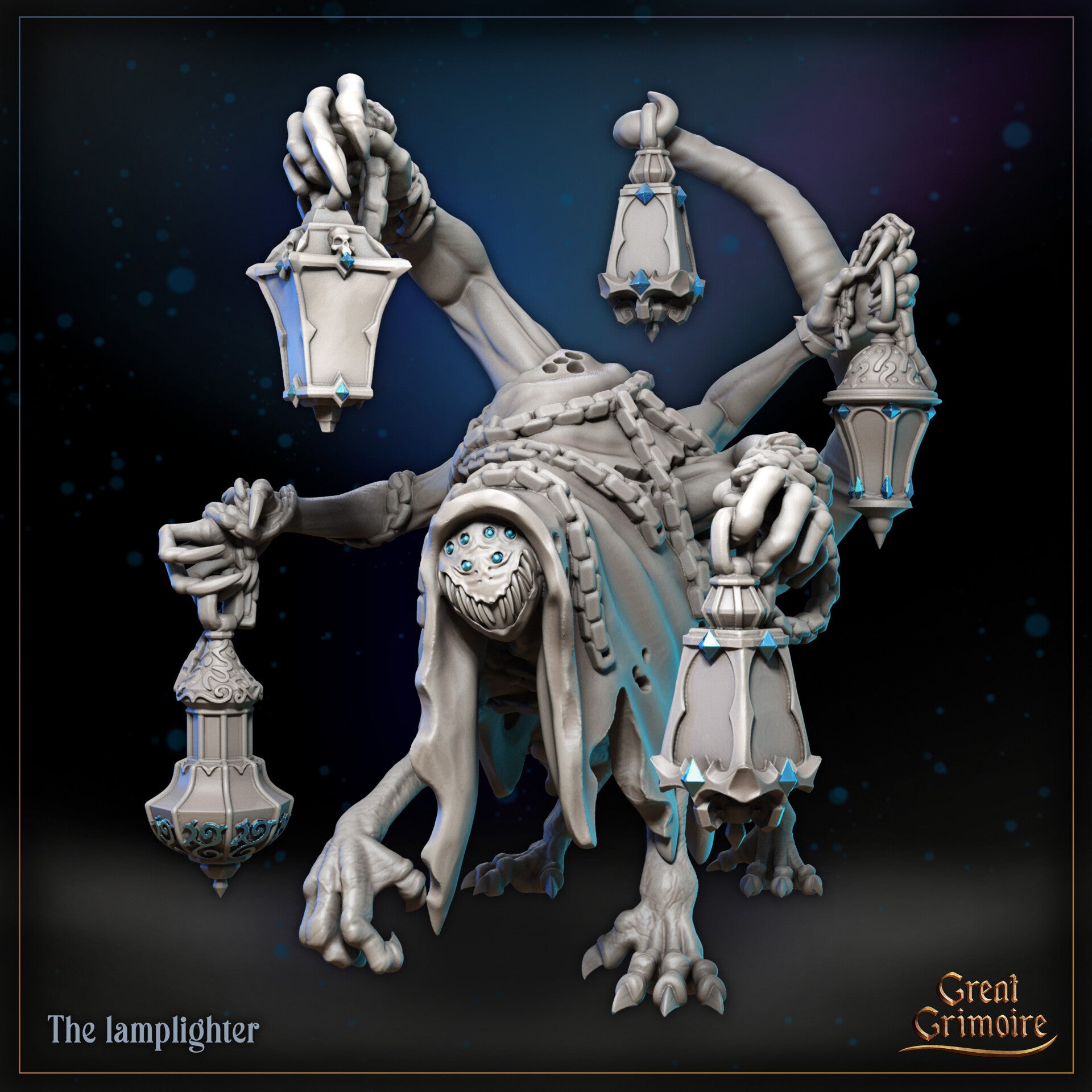 Little Kingdom - The Lamplighter - 32mm - by Great Grimoire