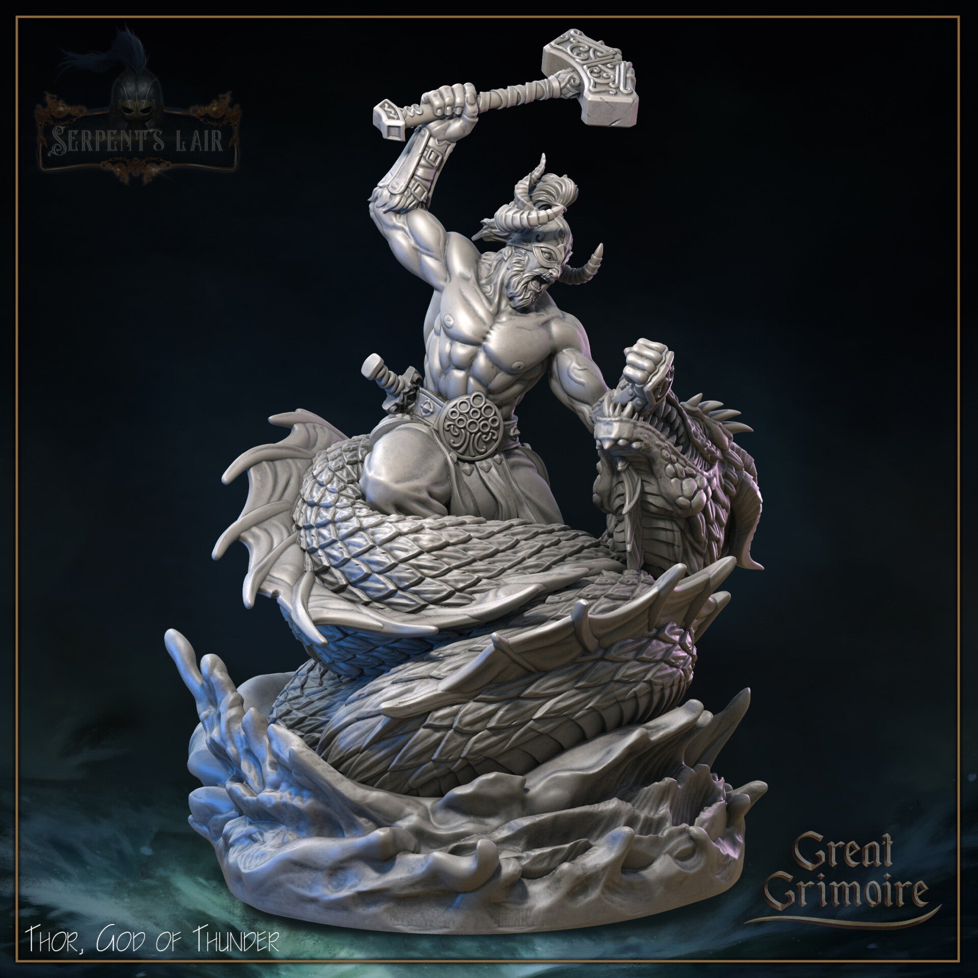 Serpents Lair - Thor, God of Thunder - 75mm - by Great Grimoire