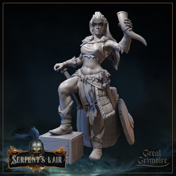 Serpents Lair - Thorhalla Grimdottir - 32mm - by Great Grimoire