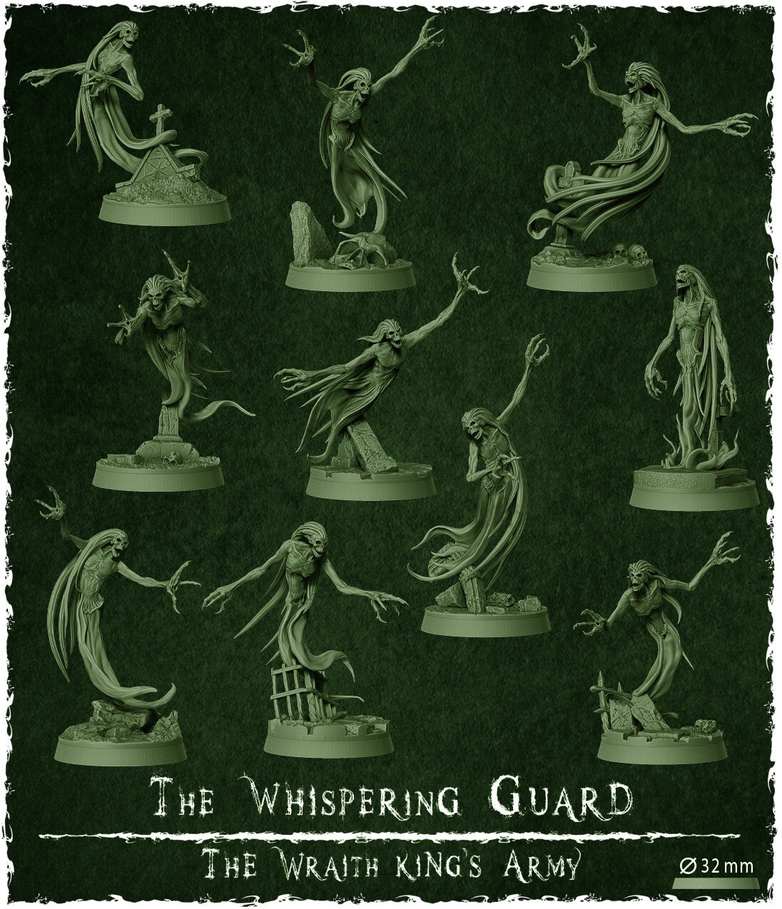 Unit: The Whispering Guard (10x) - Scale 32 mm - By Z-Axis