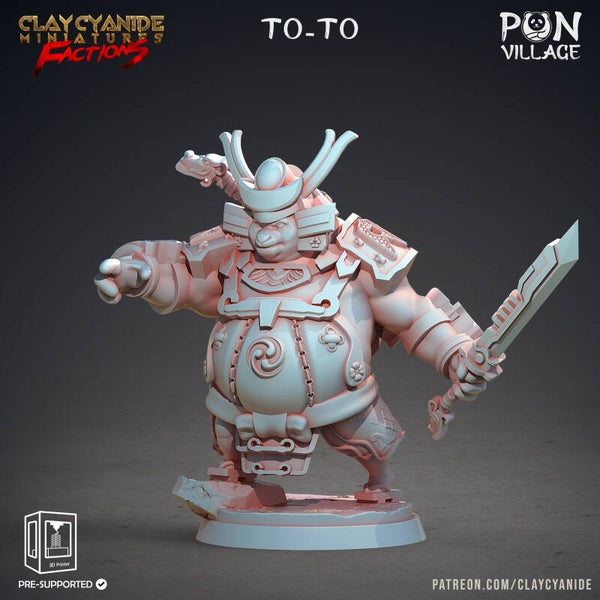 PON Village - To-To - 32mm Large model - by Clay Cyanide