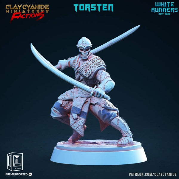 White Runners - Torsten - 32mm - by Clay Cyanide