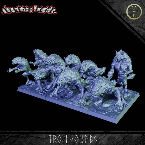 Trollhounds Complete Pack - 10x 32mm Medium - by Immortalizing Miniprints