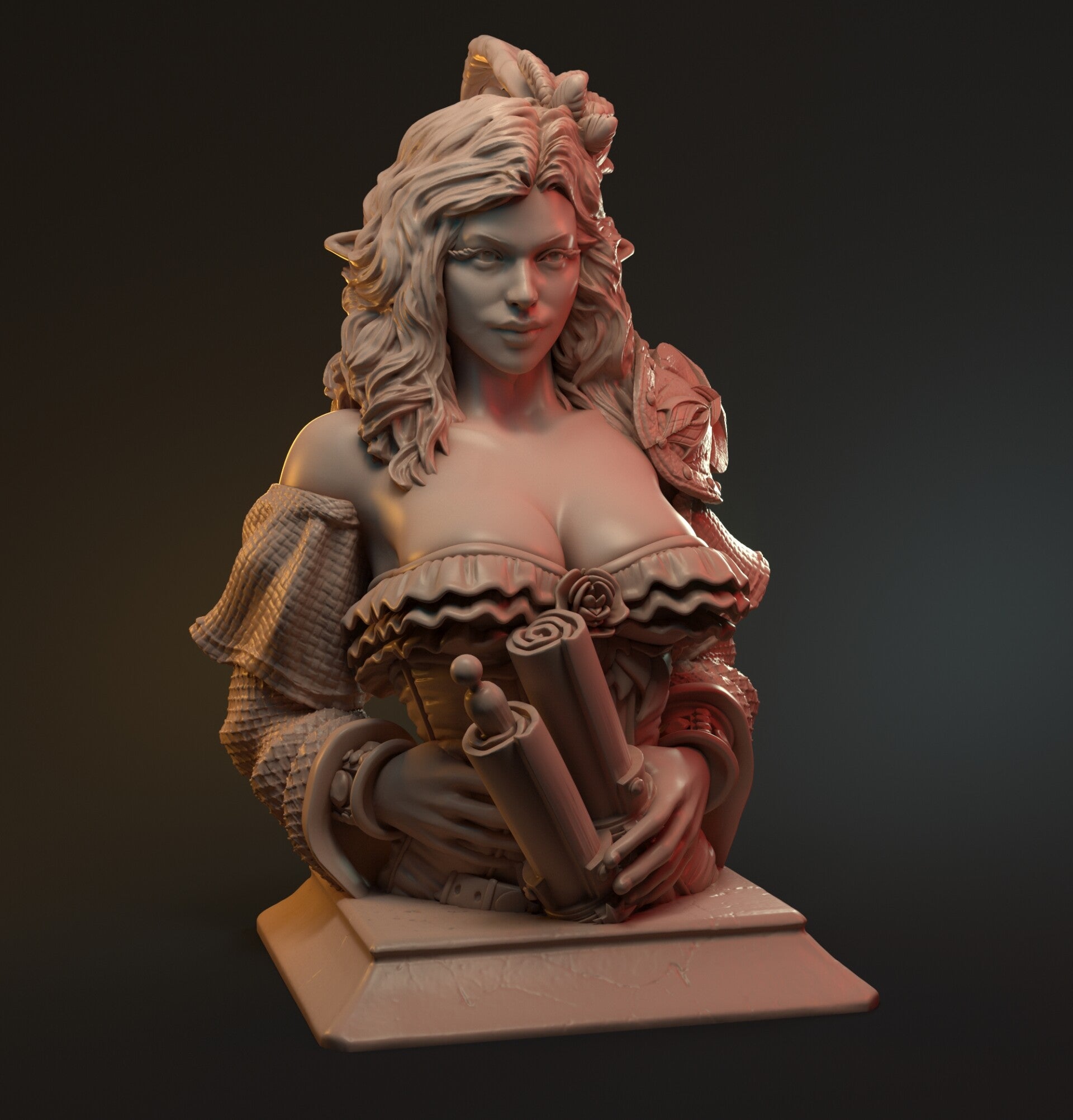Mortsana - Bust - 150% - heigth 82mm - by Mythreal Games