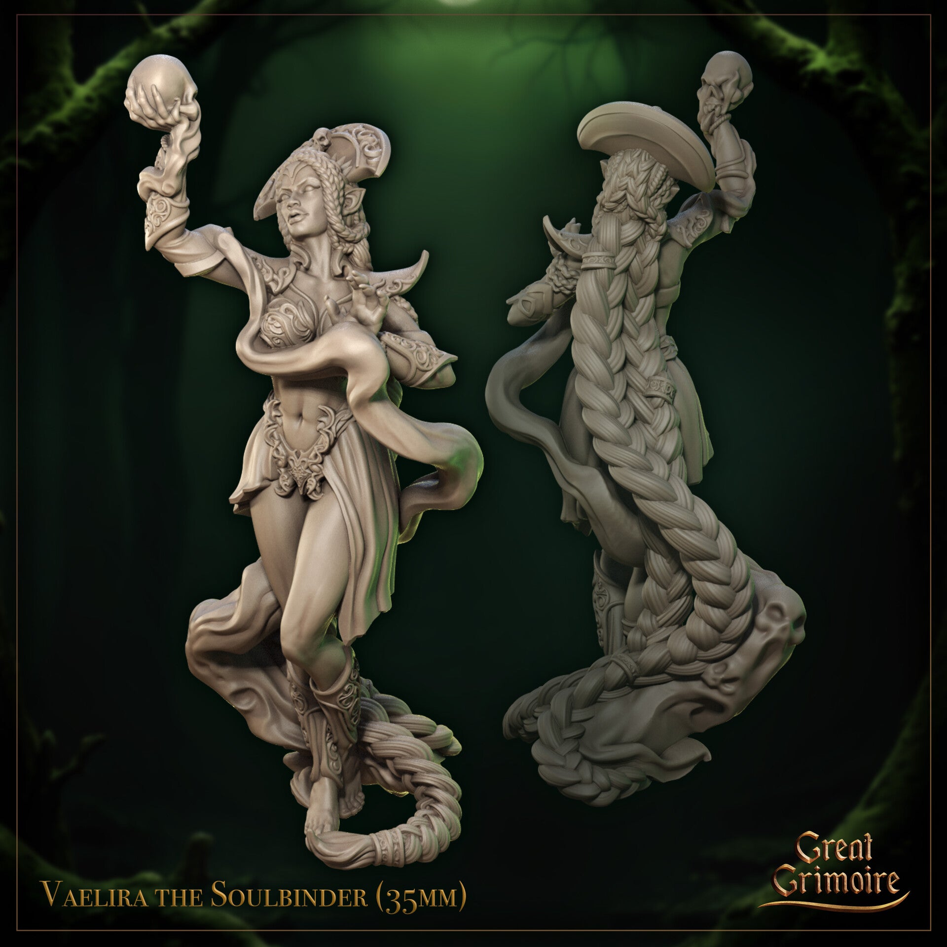 Harvest of the Undying - Vaelira the Soulbinder - 32mm - by Great Grimoire
