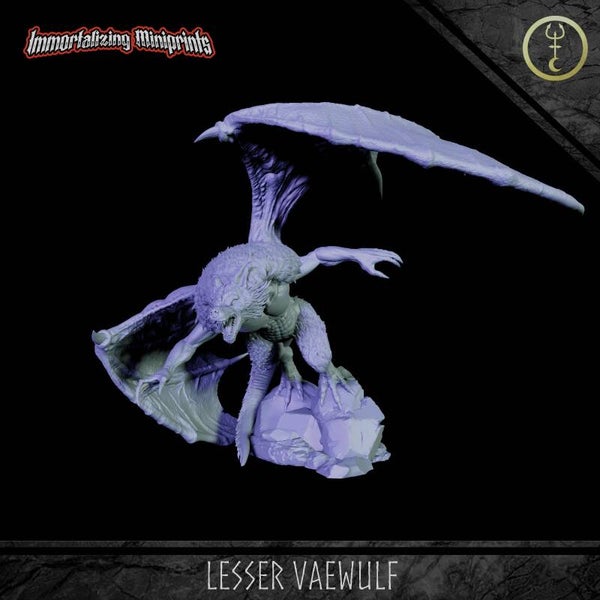 Lesser Vaewulf 5 - 32mm Large - by Immortalizing Miniprints
