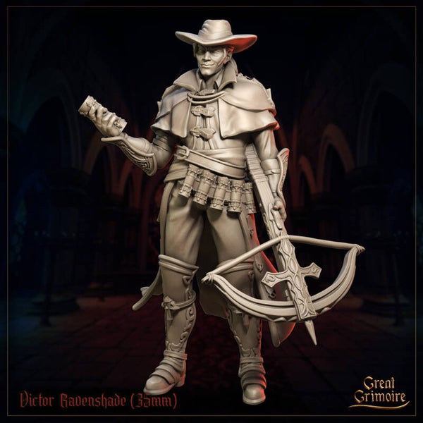 Shadows on the Blood Moon - Victor Ravenshade - 32mm - by Great Grimoire