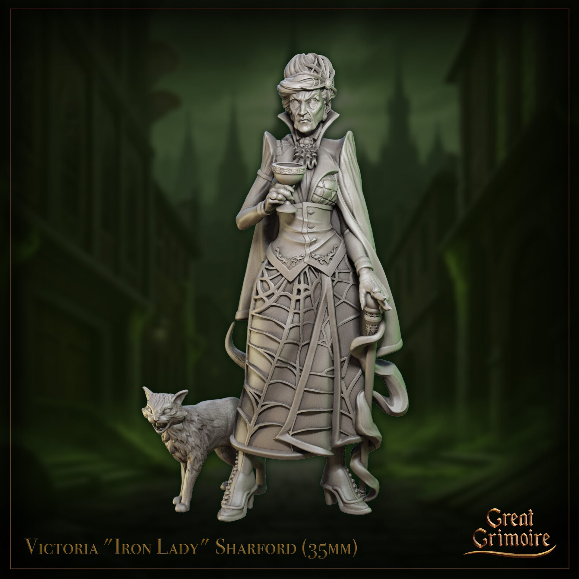 Whispers of the Riot - Victoria Iron Lady Sharford - 32mm - by Great Grimoire