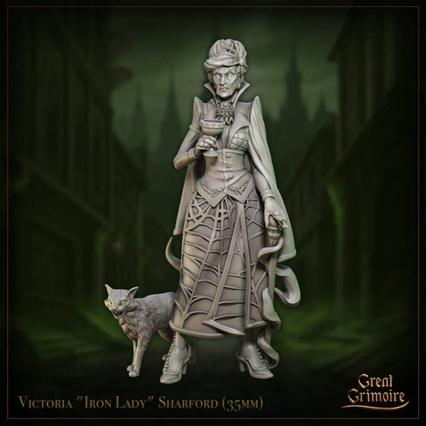 Whispers of the Riot - Victoria Iron Lady Sharford - 32mm - by Great Grimoire