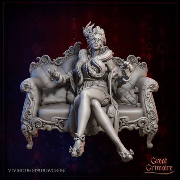 Macabre Masquerade - Vivienne Shadowmere - 32mm - by Great Grimoire