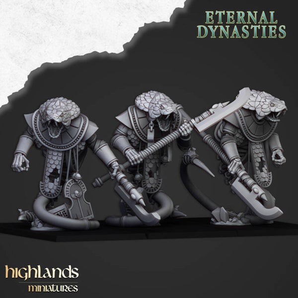Eternal Dynasties - Wadjet Unit 3x - By Highlands Miniatures