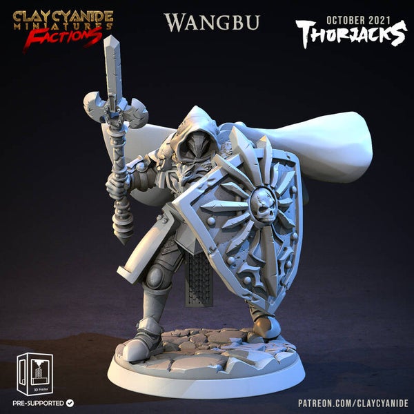 Thorjacks - Wangbu - 32mm model - by Clay Cyanide
