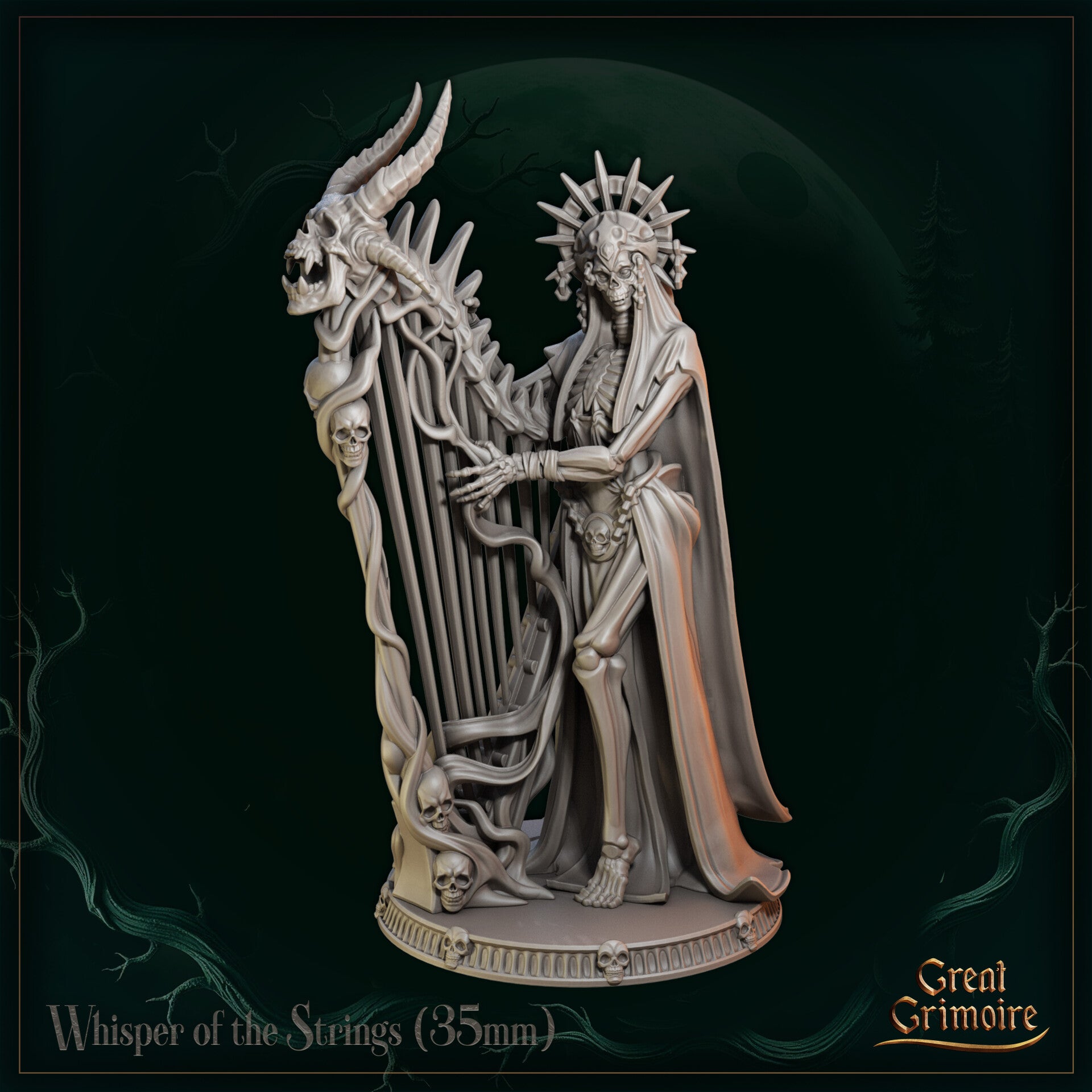 Songs of the Eternal Night - Whisper of Strings - 32mm - by Great Grimoire