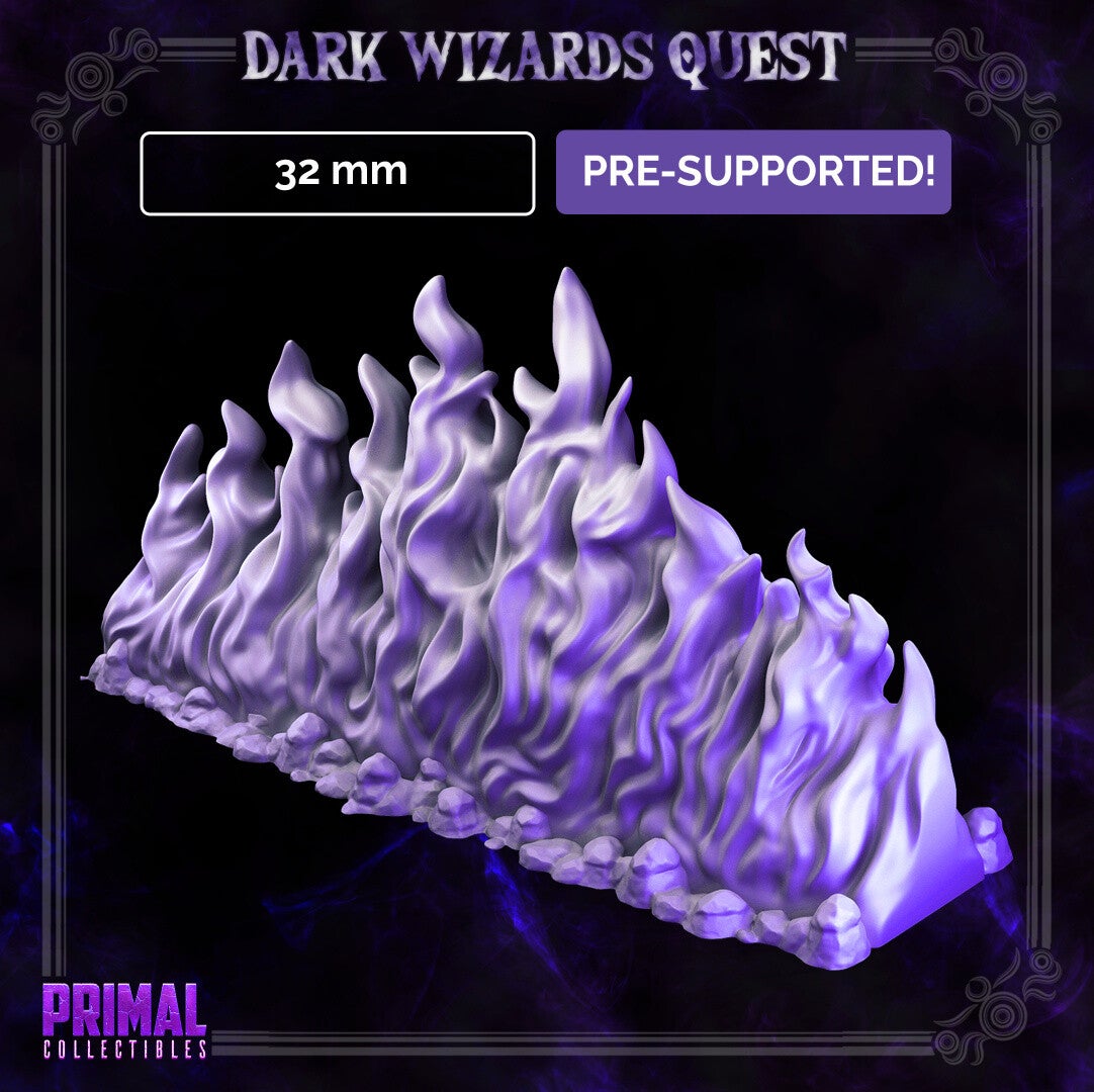 Dark Wizards Quest - Scenery: Fire Barrier - 32mm - by Primal Collectibles