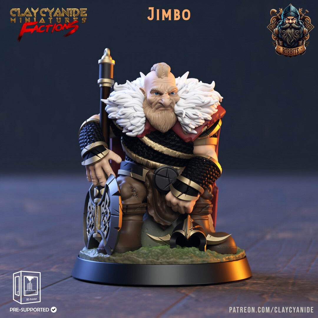 The Bobbits - Jimbo - 32mm model - by Clay Cyanide