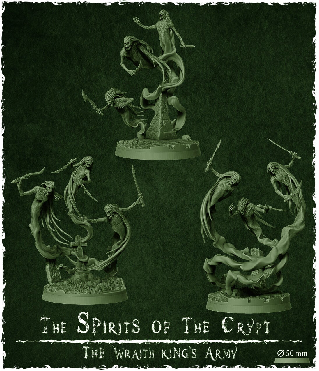 Unit: Spirits of the Crypt (3x) - Scale 32 mm - By Z-Axis