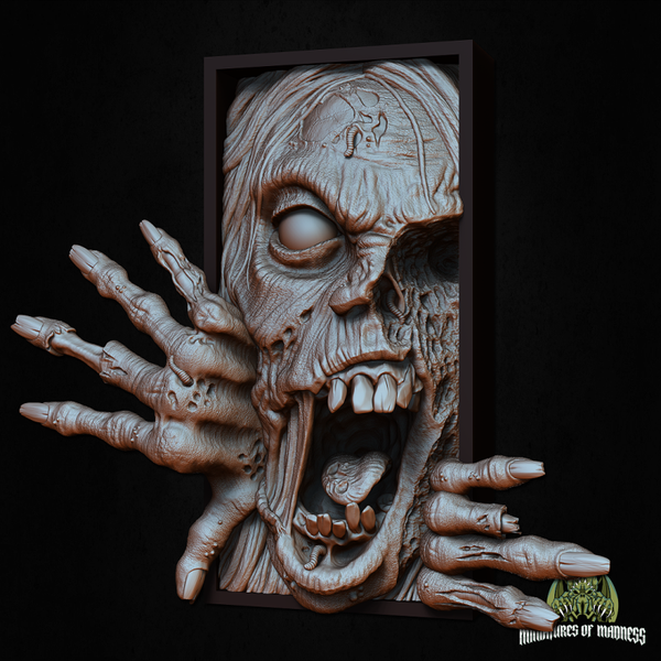 Hold My Booknook - Zombie - by Miniatures of Madness