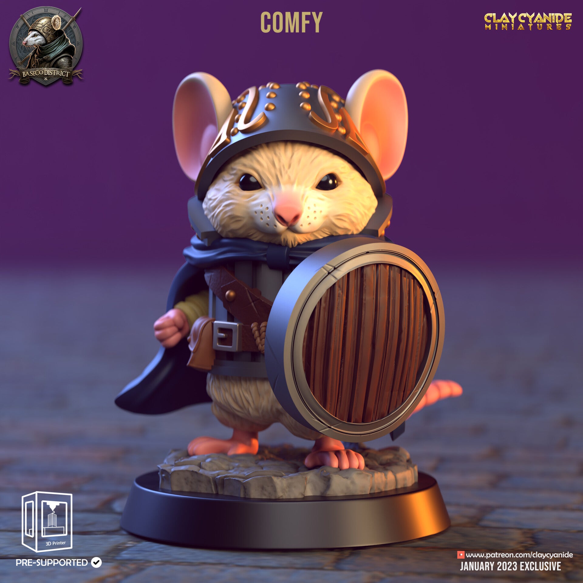 Baseco Distric - Comfy - 32mm - by Clay Cyanide