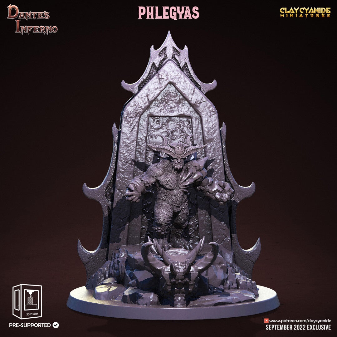Dante's Inferno - Phlegyas - Huge 32mm model - by Clay Cyanide