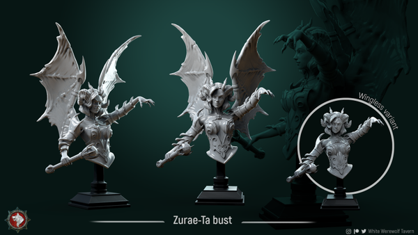 White Werewolf Tavern - Zurae-Ta Bust  - 32mm