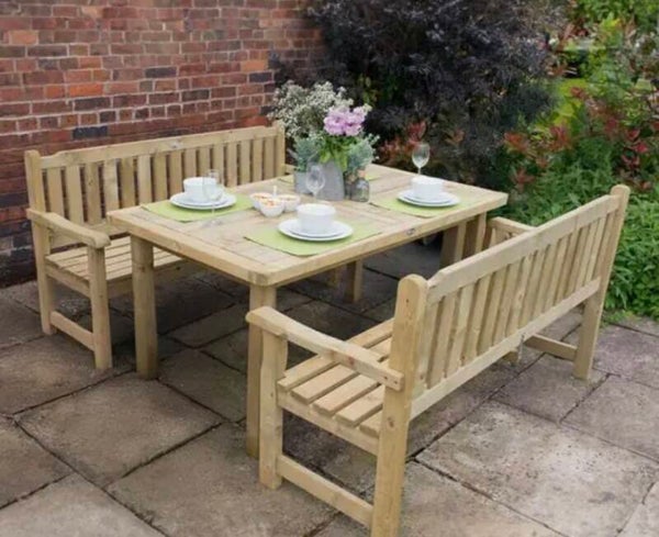 Garden bench set