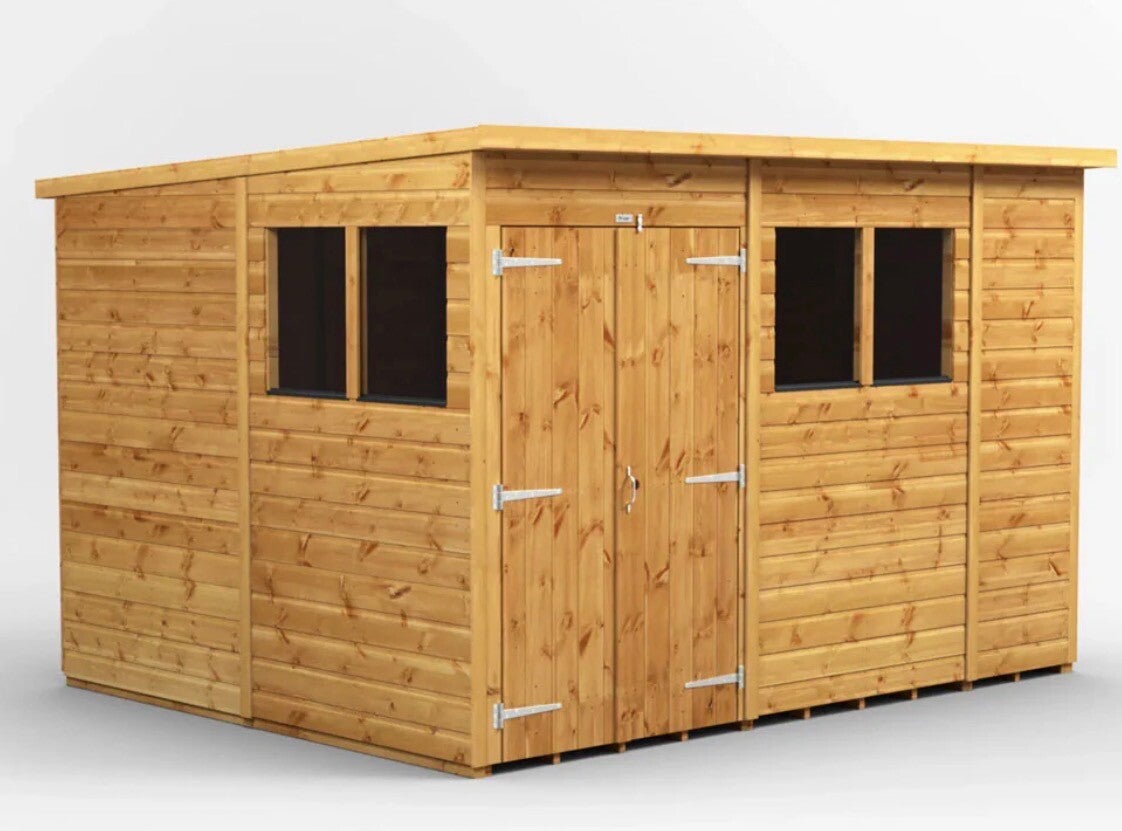 10x8 flat roof garden shed