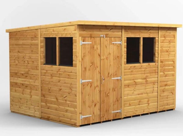 10x8 flat roof garden shed