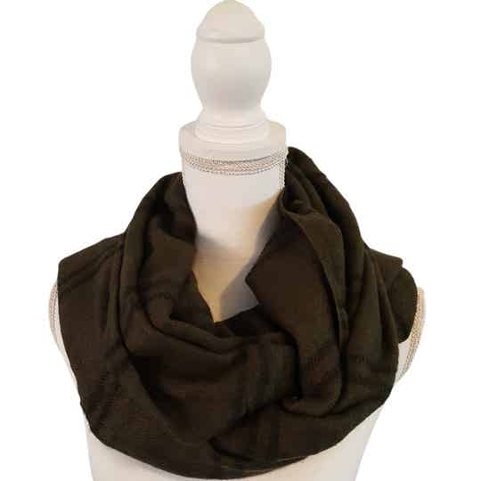 Winter sjaal dames groen 200cm x 70cm