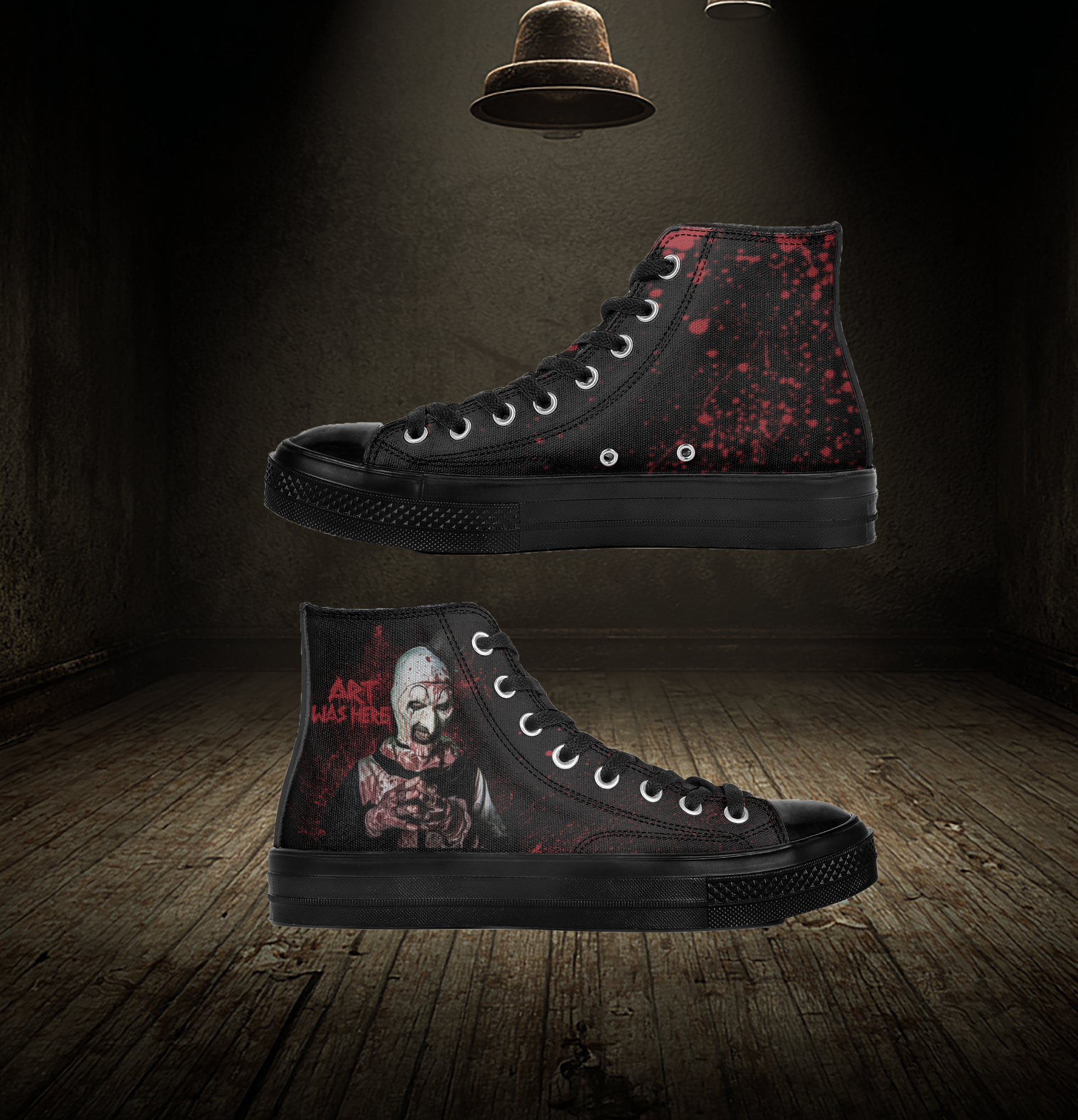 Art the Clown Terrifier High Top Sneakers